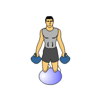 kneeling lateral front raise combo