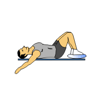 supine hip extension with sissel sitfit